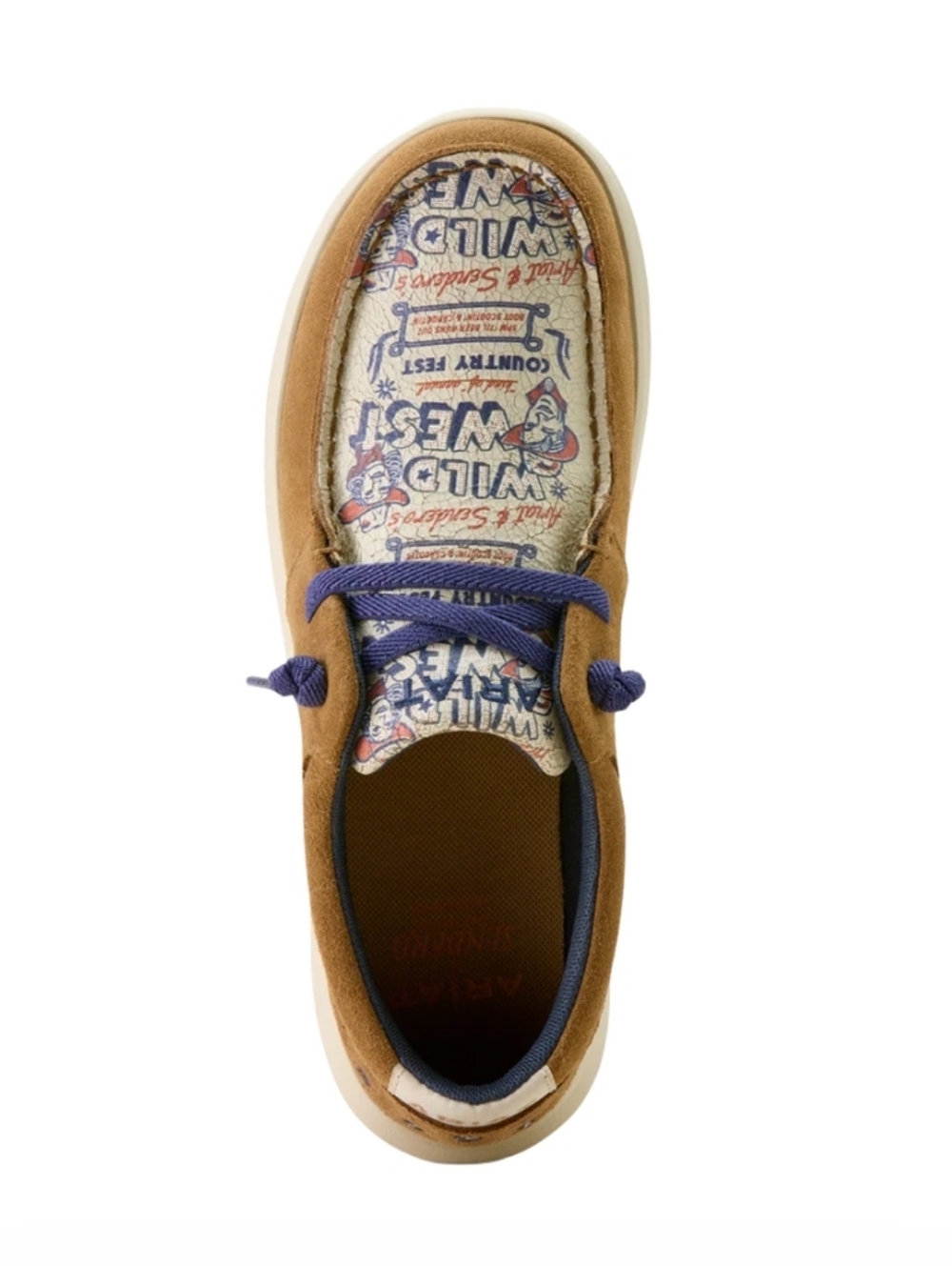 Ariat Ladies Hilo Sendero Barn Brown Slip On Shoes Size 7 - Picture 2 of 11